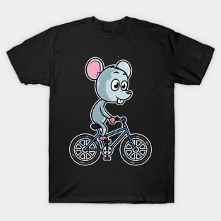 Mouse Bicycle Cyclist Cycling graphic T-Shirt